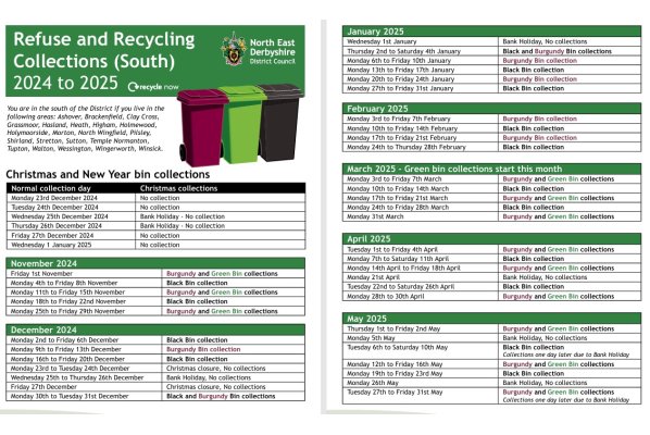 Reminder!  Last Green Bin Collections of the Year!